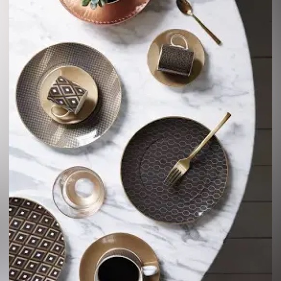 Wedgwood Arris Accent tea plate set of 4 - Picture 3 of 6